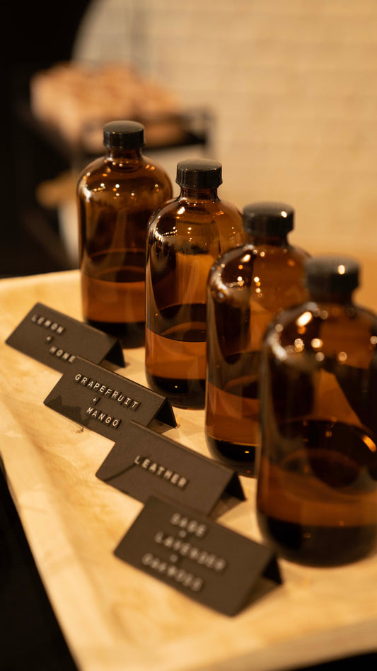 Various oils for Candle Workshop