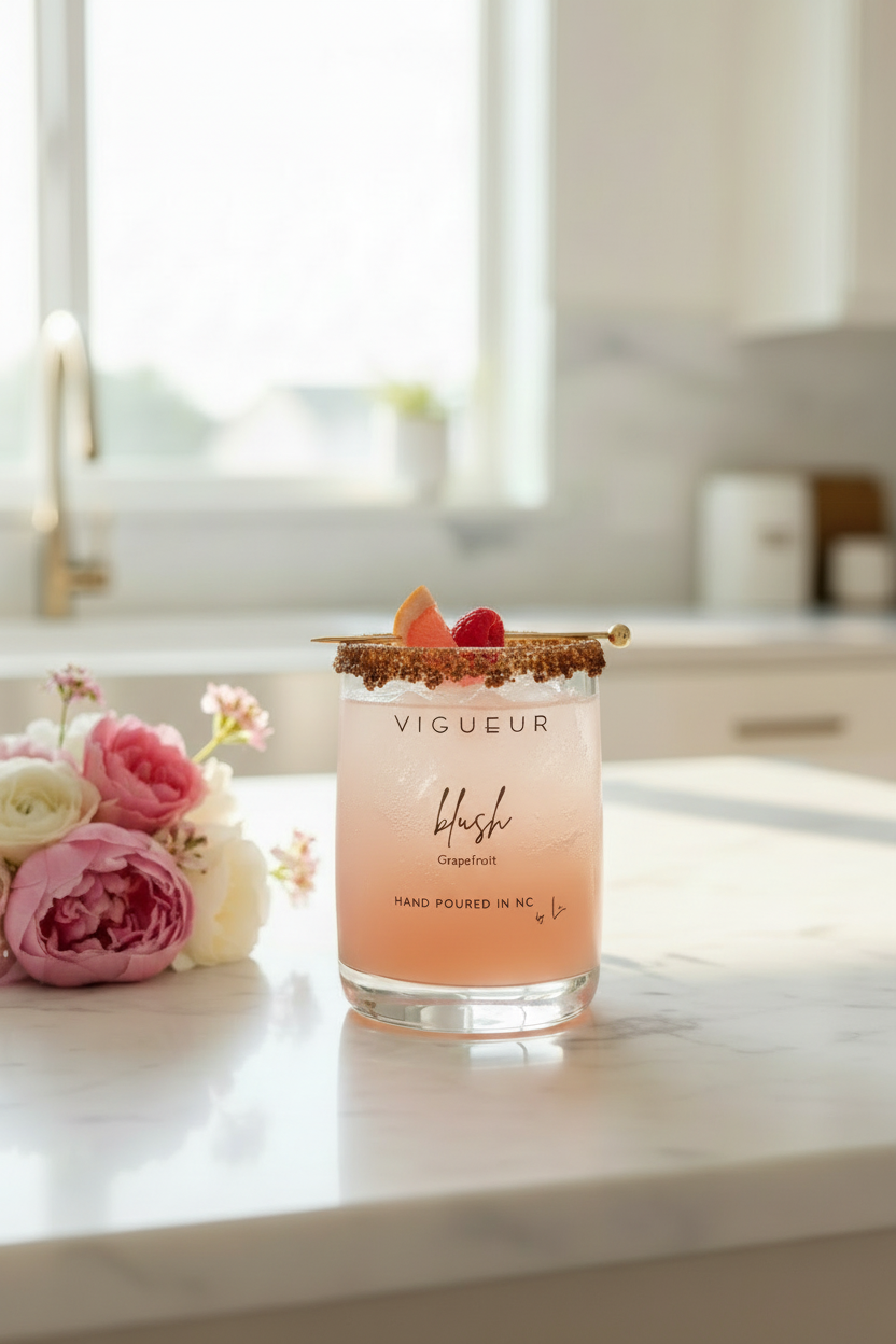 Blush gold cocktail pick