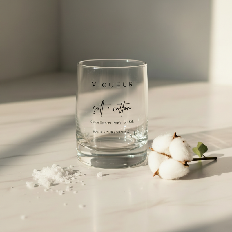 Salt + Cotton close-up